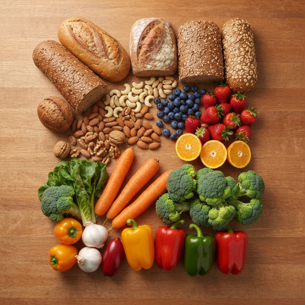 Diferite tipuri de alimente și componente nutriționale